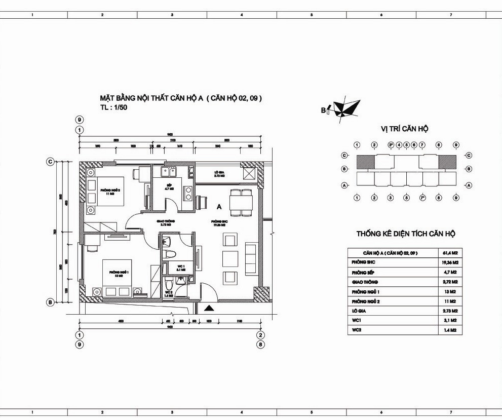 Thiết kế căn hộ 02, 09