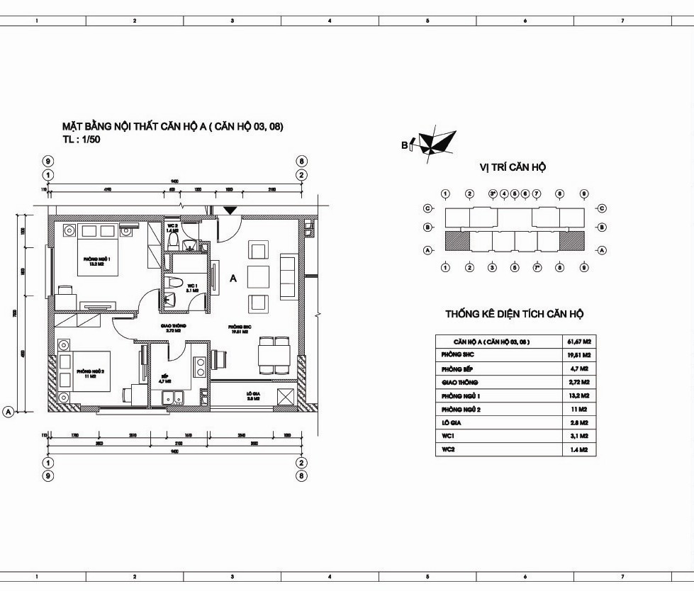 Thiết kế căn hộ 03, 08