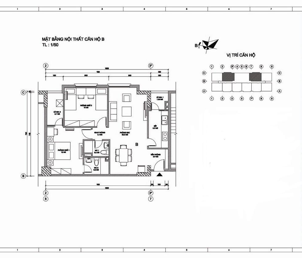 Thiết kế căn hộ B
