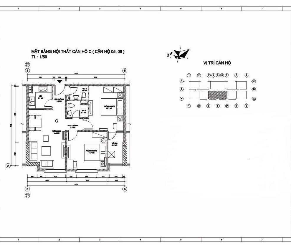 Thiết kế căn hộ 05, 06