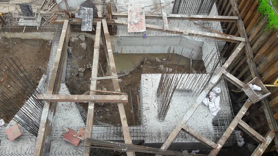 Dự án đang trong quá trình xây lên tầng