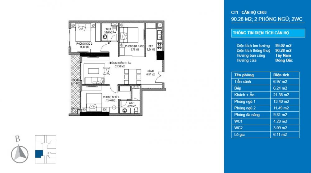 Thiết kế căn hộ CH03