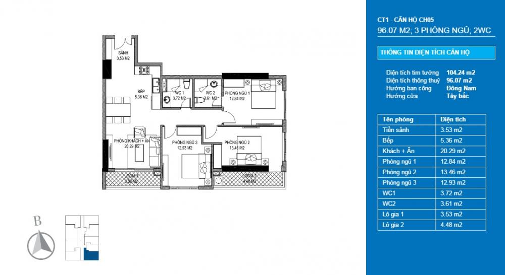 Thiết kế căn hộ CH05