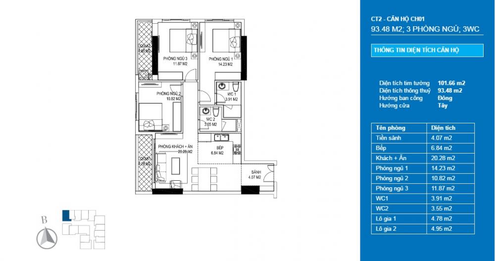 Thiết kế căn hộ CH01