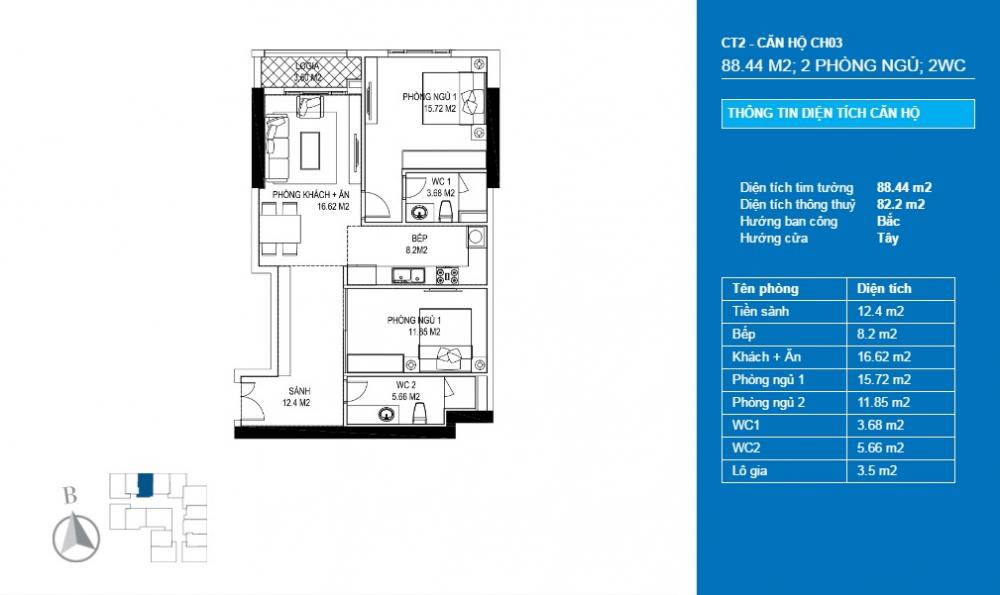 Thiết kế căn hộ CH03
