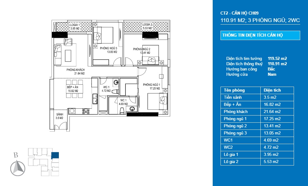 Thiết kế căn hộ CH09