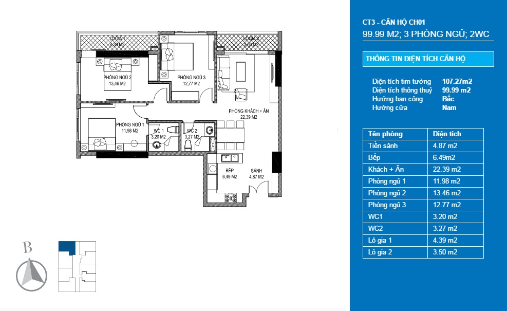 Thiết kế căn hộ CH01