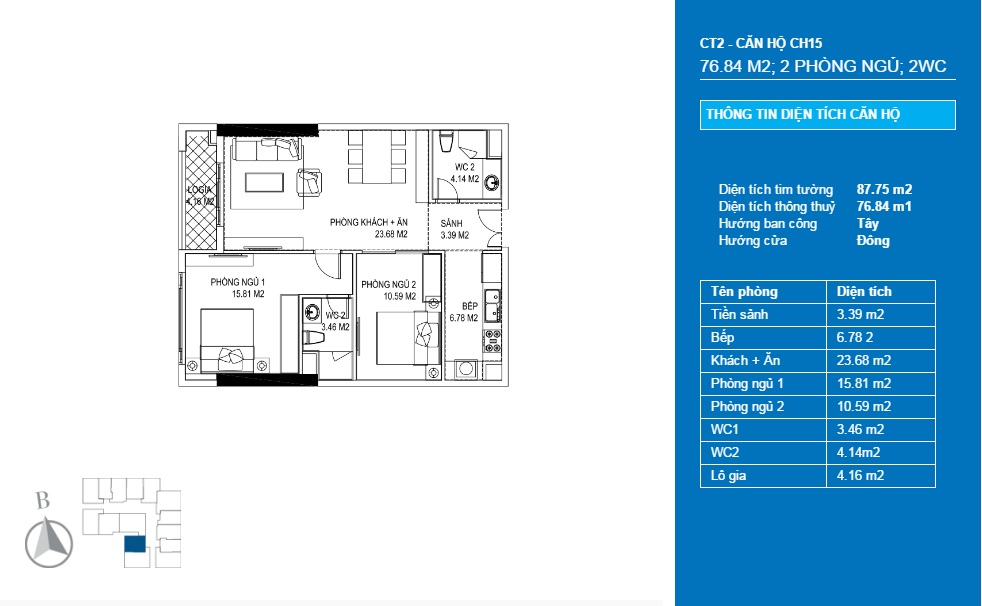 Thiết kế căn hộ CH15