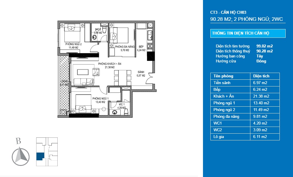 Thiết kế căn hộ CH03