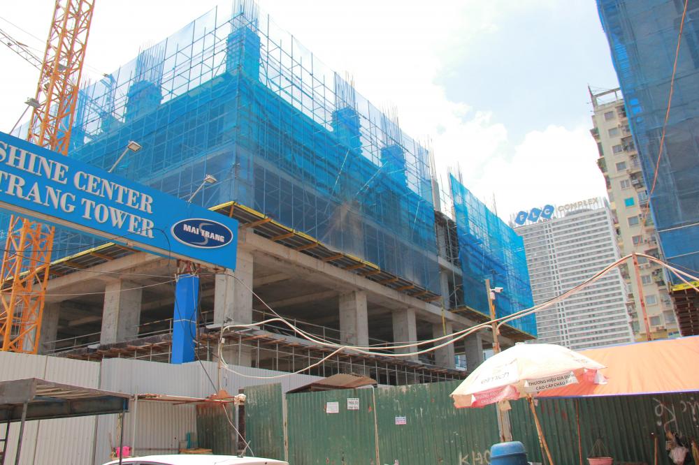 Dự án đang thi công tới mặt sàn tầng 5