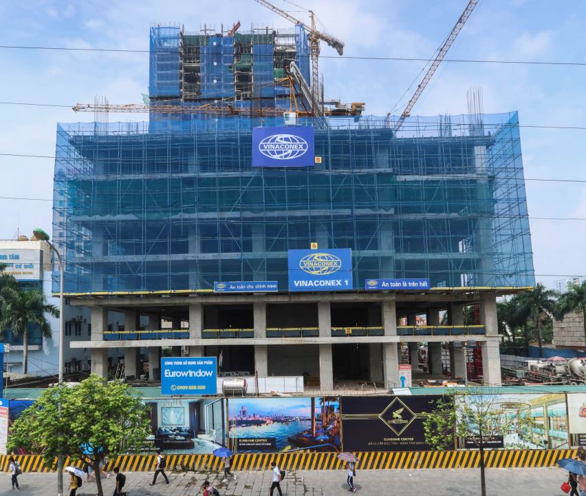 Dự án đang xây tới tầng 6, chuẩn bị lên tầng 7