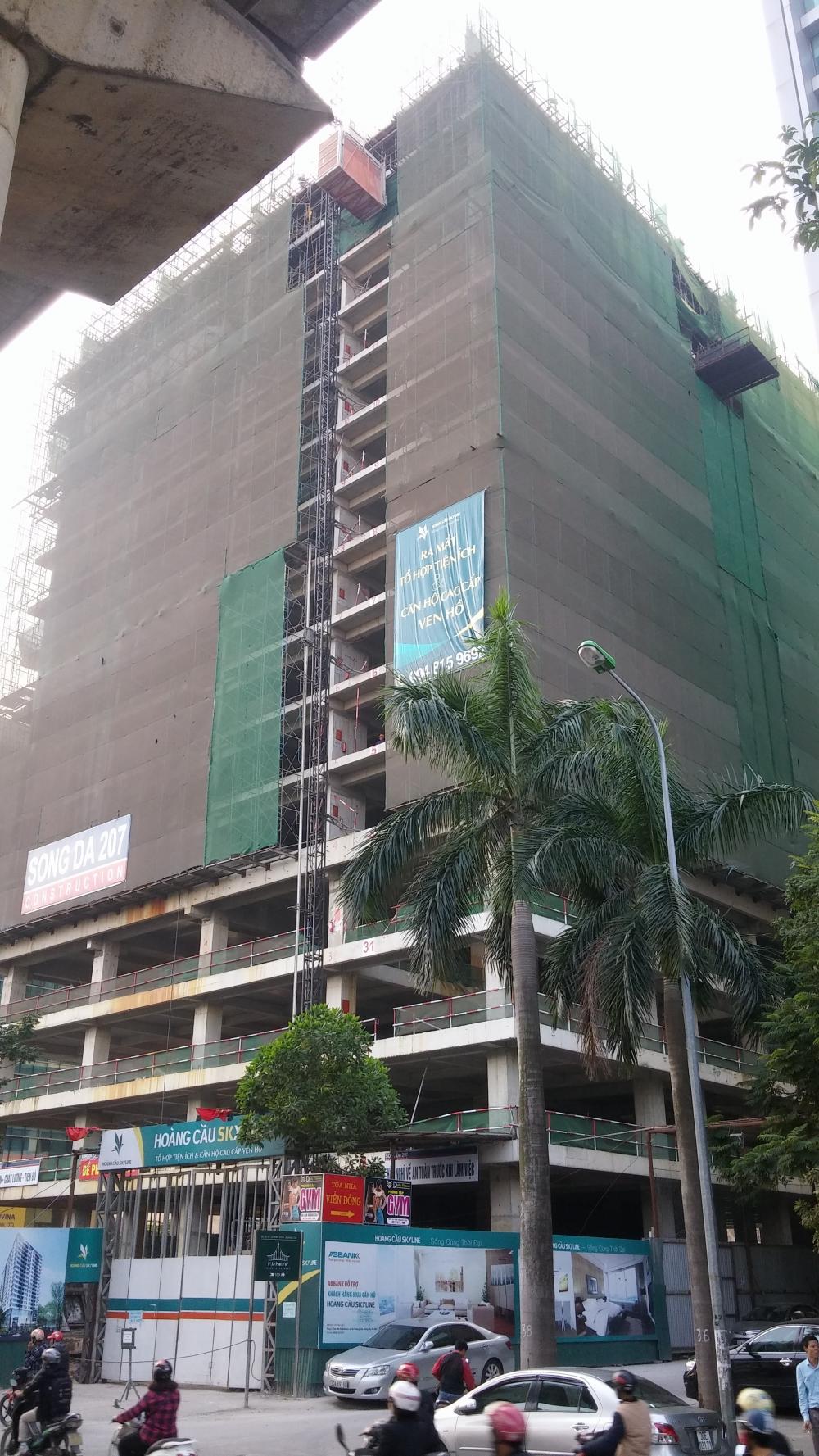 Dự án đang thi công tới mặt sàn tầng 16