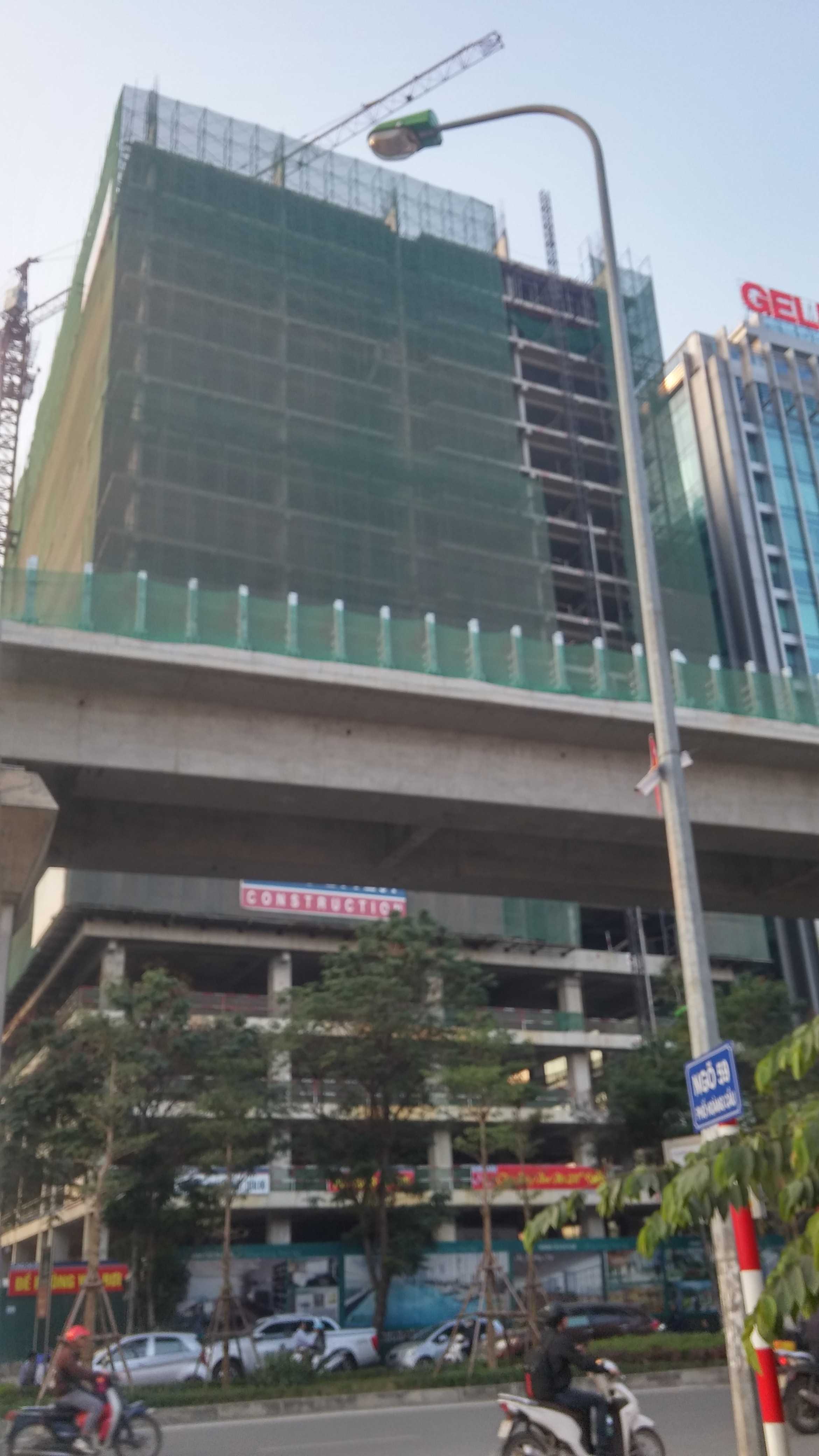 Dự án đang thi công tới mặt sàn tầng 18