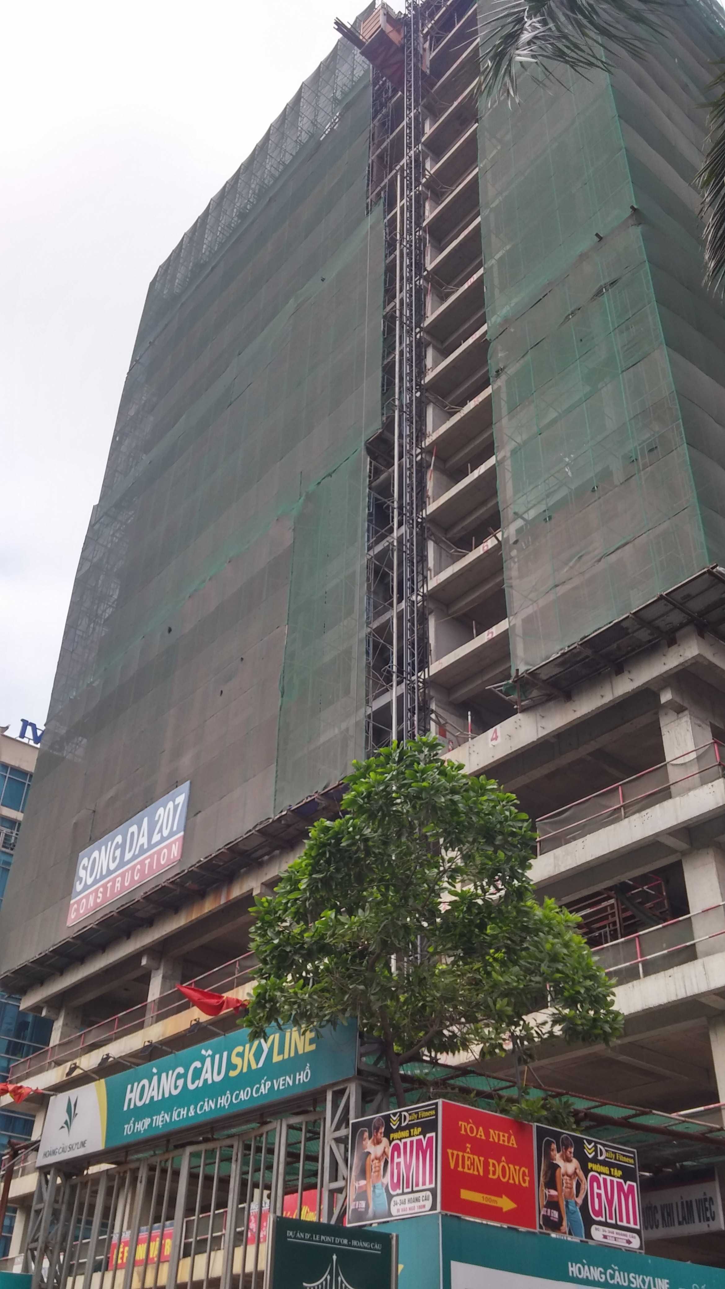 Dự án đang thi công tới tầng 19