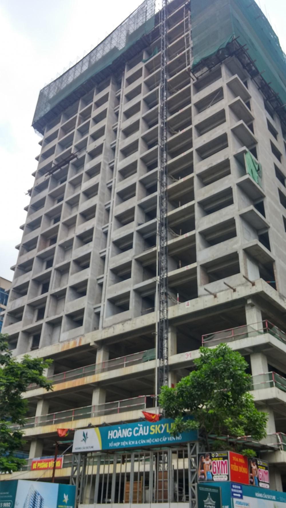 Dự án vẫn đang thi công tầng 19