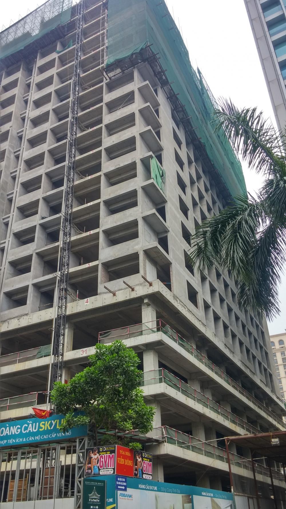 Dự án vẫn đang thi công tầng 19