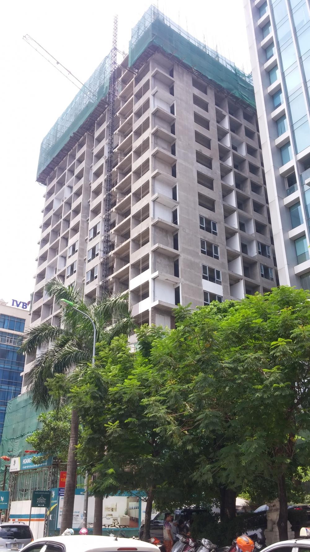 Dự án đang thi công tới mặt sàn tầng 19