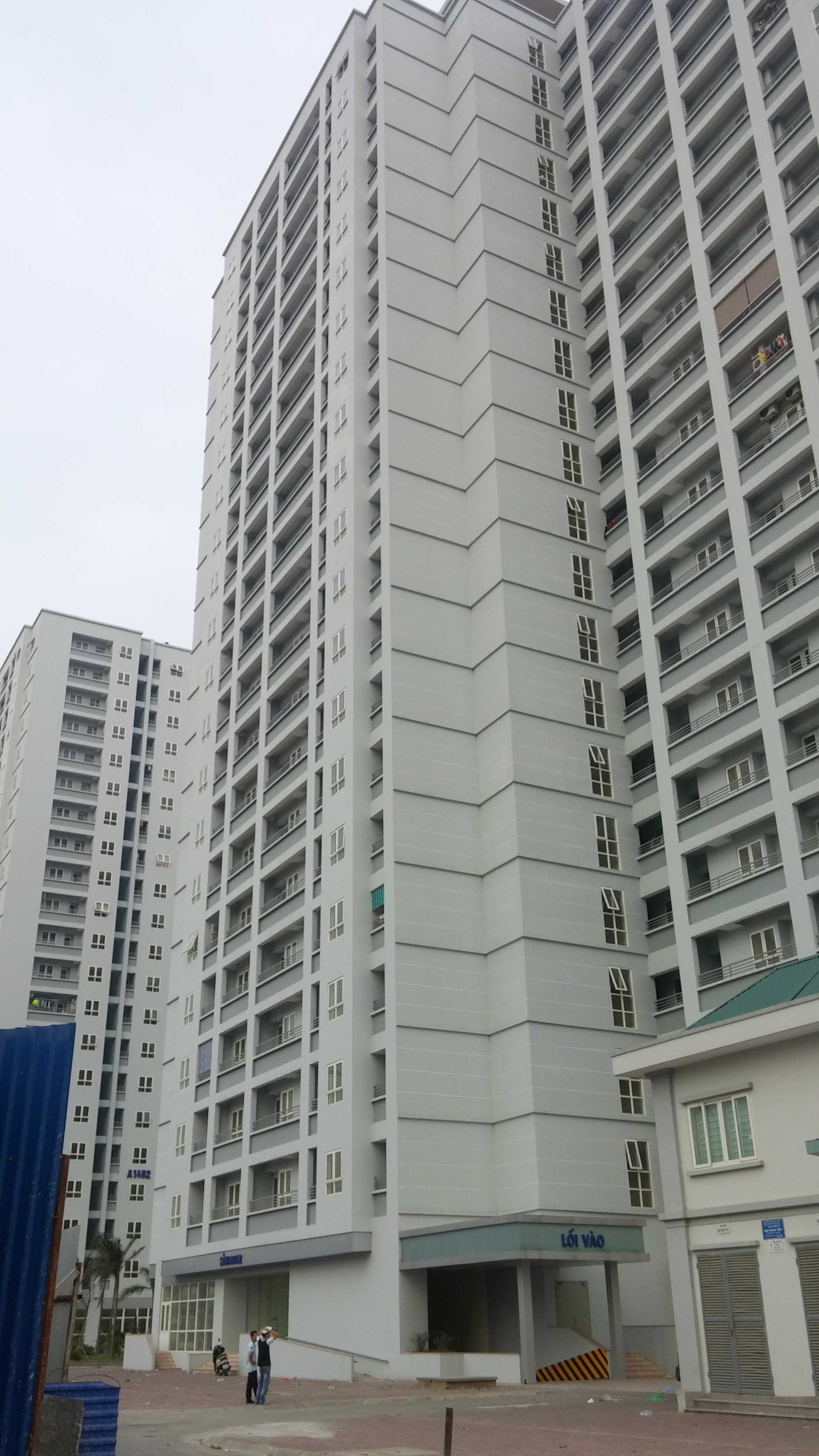 Một tòa đã hoàn thiện và đang bàn giao