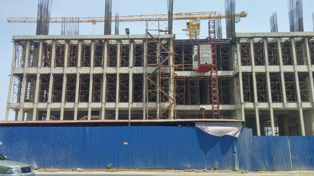 Dự án trên lô đất A10 đang thi công tới mặt sàn tầng 4