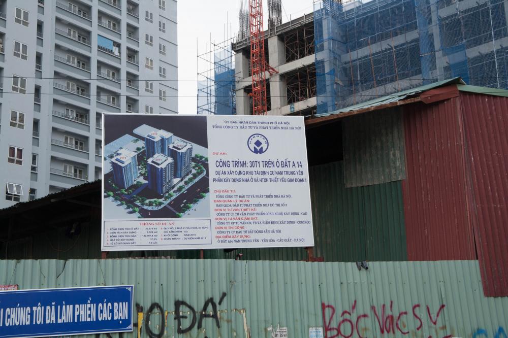 Tòa 31T1 và 30T2 đang thi công tới mặt sàn tầng 8