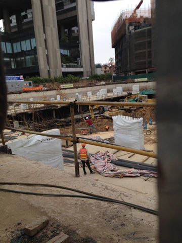 Dự án đang thi công móng, hầm