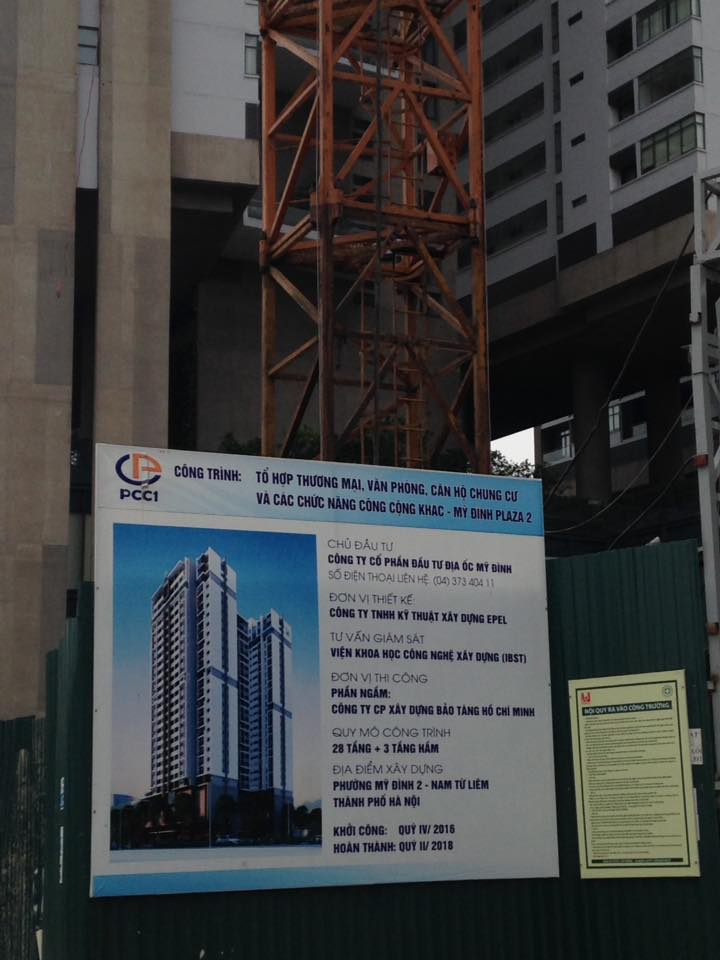 Dự án đang thi công móng, hầm