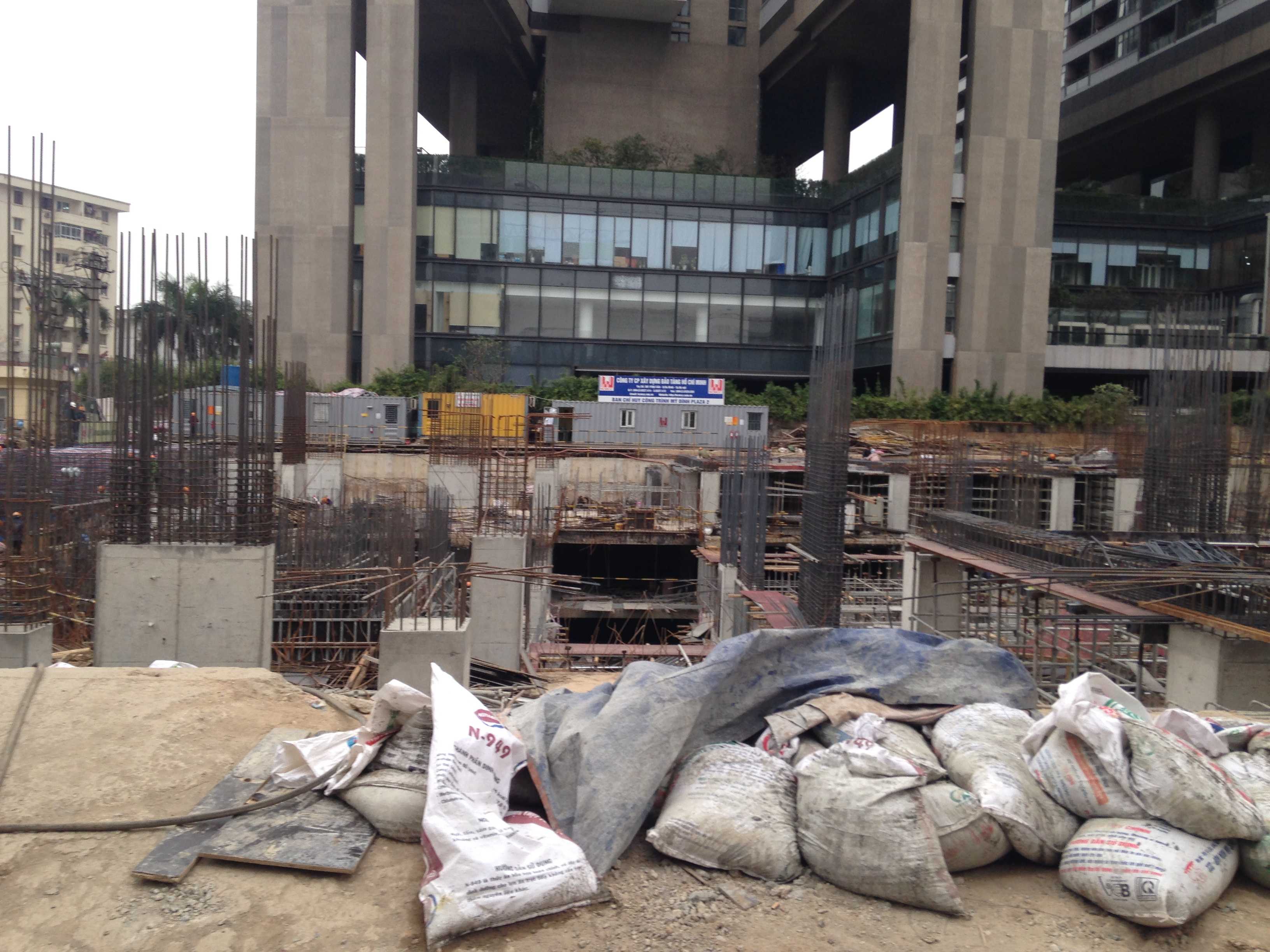 Dự án đang thi công tới hầm tầng 2