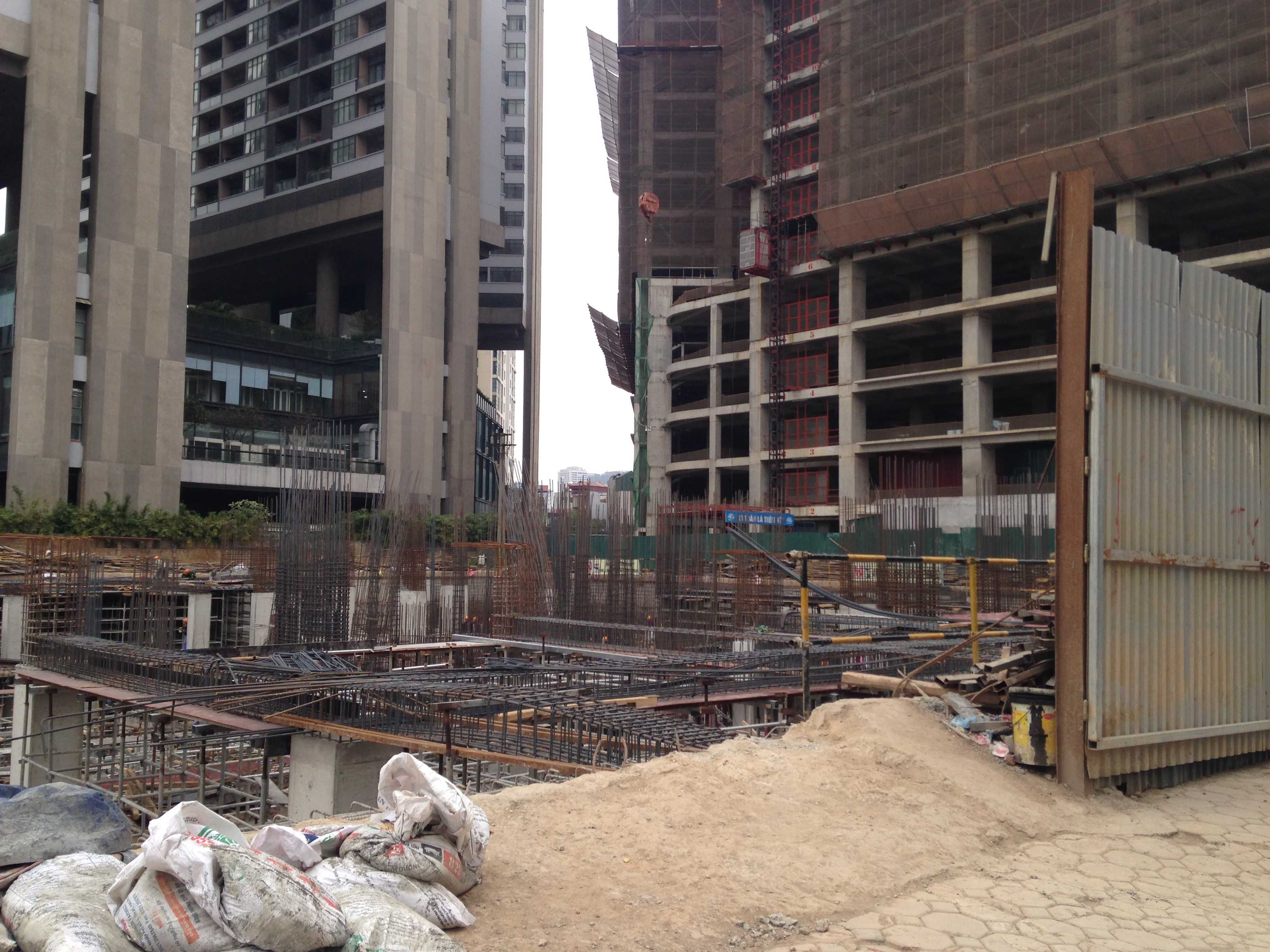 Dự án đang thi công tới hầm tầng 2