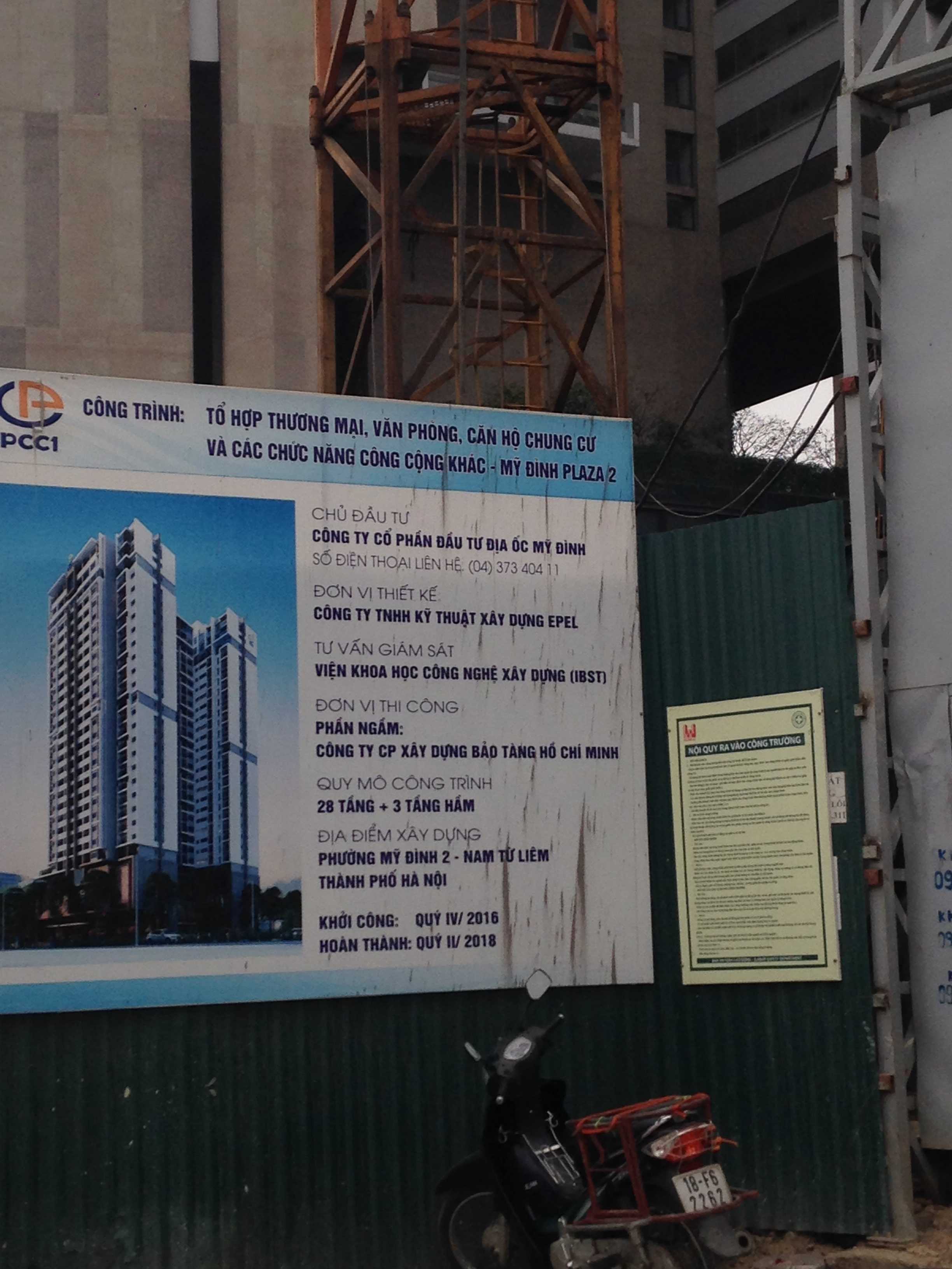 Dự án đang thi công tới hầm tầng 2