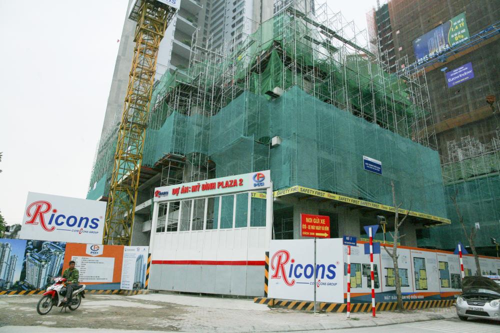 Dự án đang thi công tới mặt sàn tầng 5