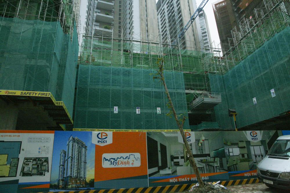 Dự án đang thi công tới mặt sàn tầng 5