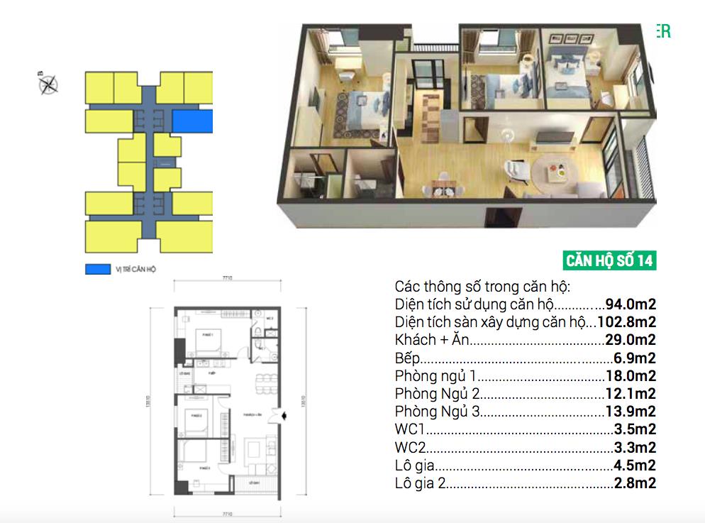 Thiết kế căn hộ 14
