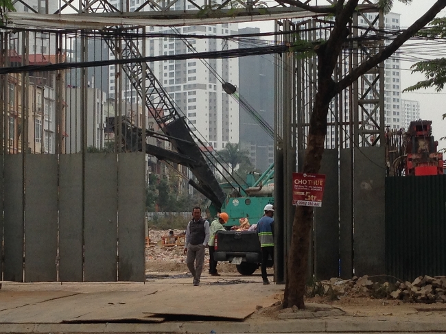 Dự án đang thi công hạ tầng