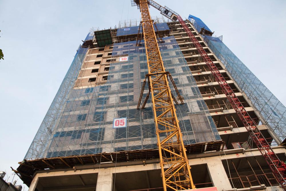 Dự án đã thi công tới tầng 17