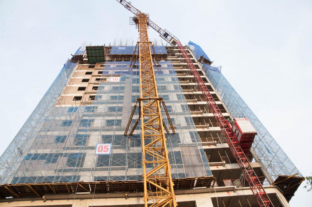 Dự án đã thi công tới tầng 17