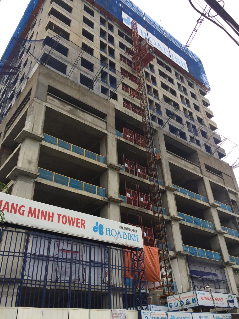 Dự án đang thi công tới mặt sàn tầng 15