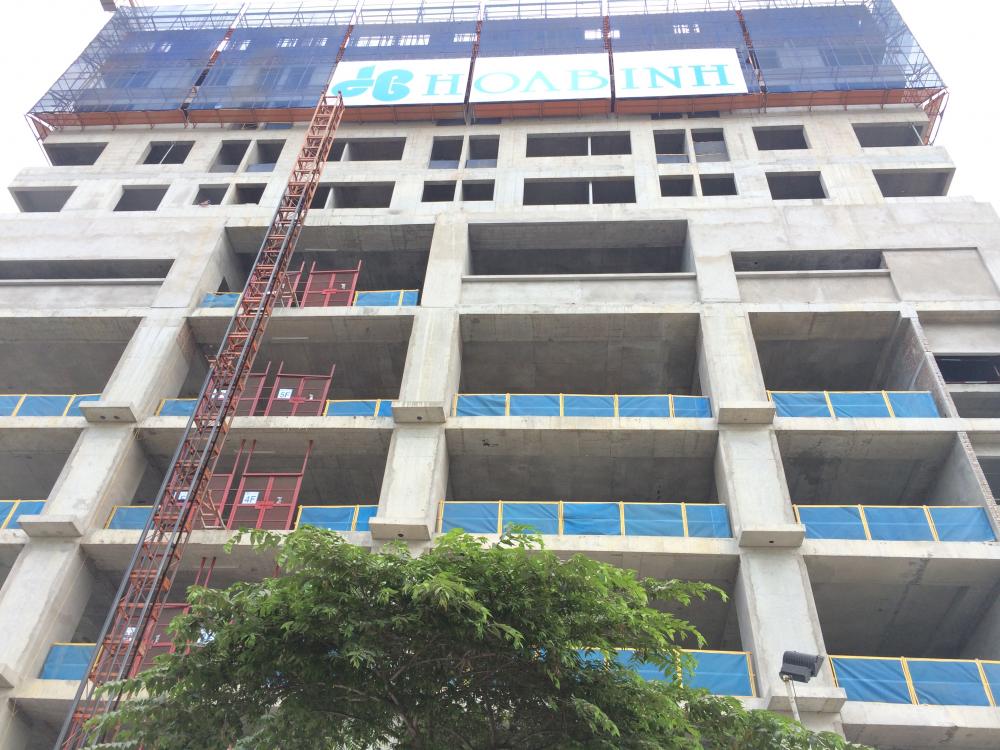 Dự án đang thi công tới mặt sàn tầng 10
