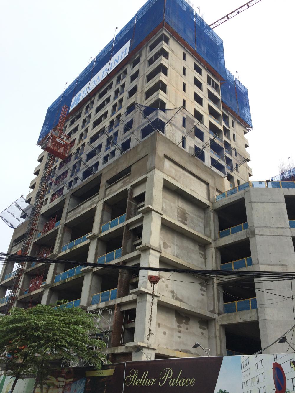 Dự án đang thi công tới mặt sàn tầng 15