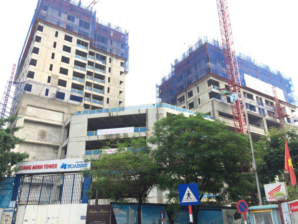 Dự án đang thi công tới mặt sàn tầng 15