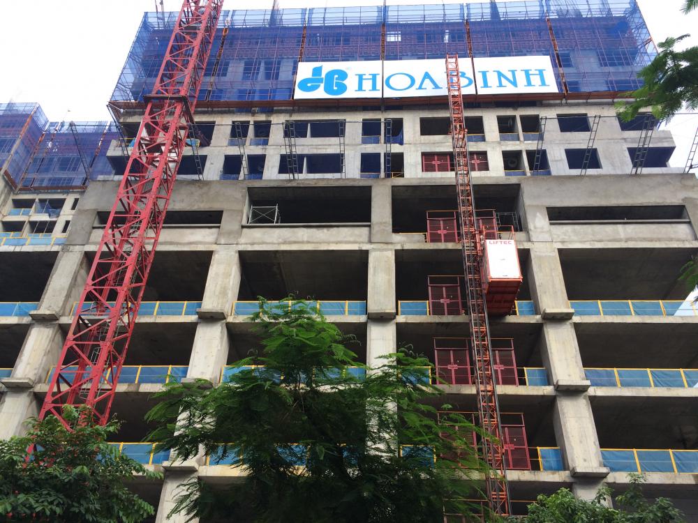Dự án đang thi công tới mặt sàn tầng 15