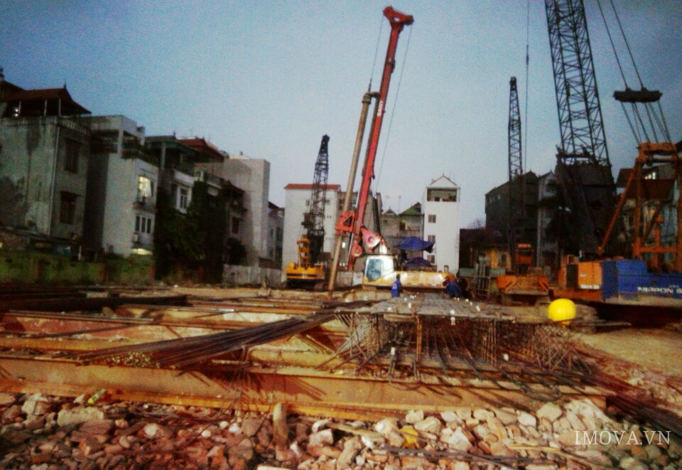Dự án đang thi công móng