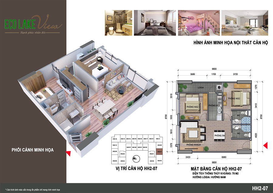 Thiết kế căn hộ HH2-07