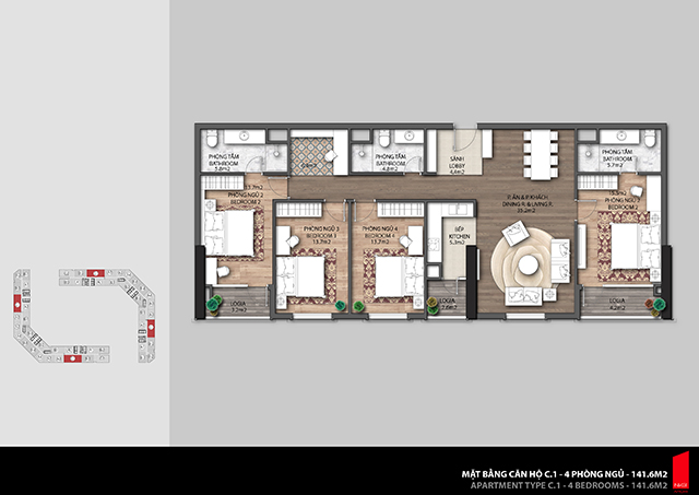 Thiết kế căn hộ C1