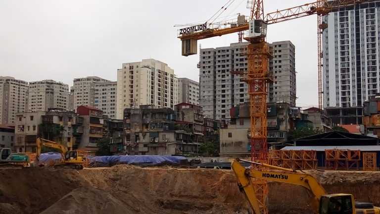 Dự án đang thi công móng