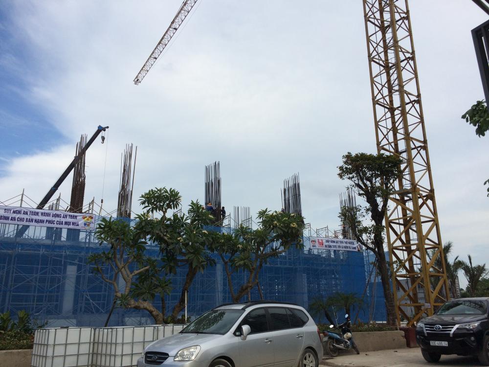 Dự án đang thi công tới mặt sàn tầng 2