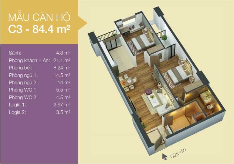 Thiết kế căn hộ C3