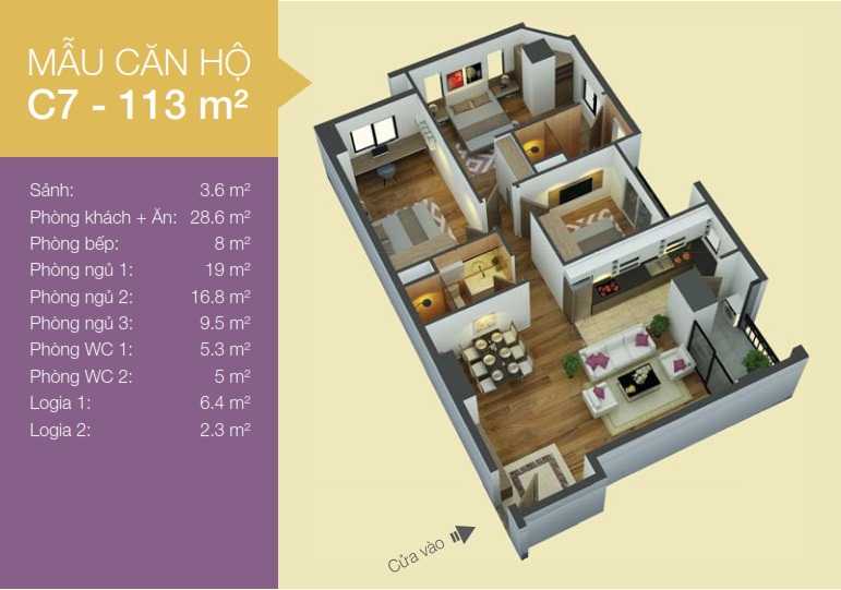 Thiết kế căn hộ C7