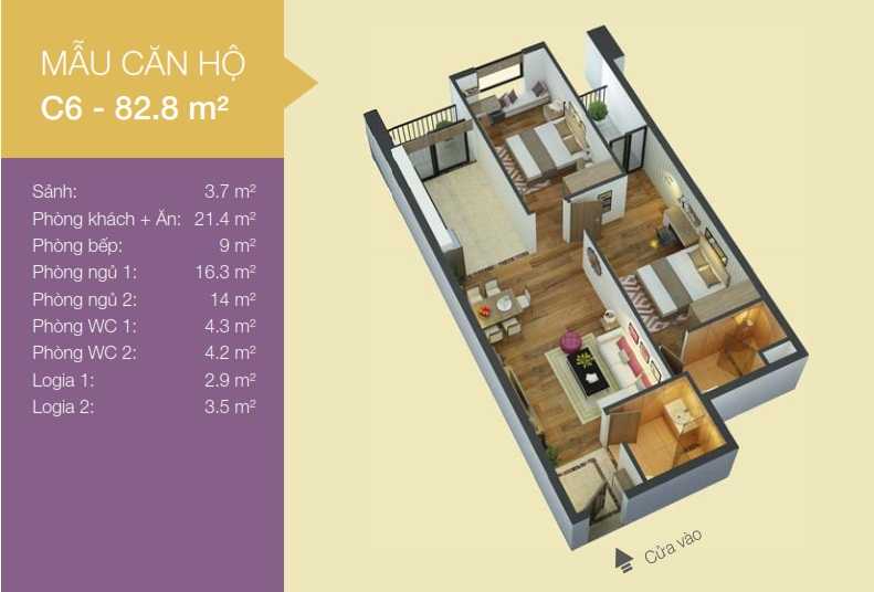 Thiết kế căn hộ C6