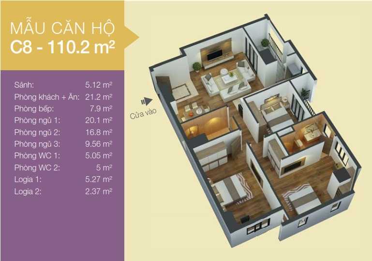 Thiết kế căn hộ C8