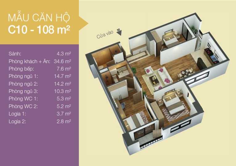 Thiết kế căn hộ C10